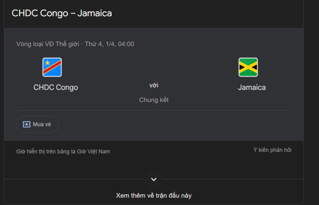 Congo vs Jamaica Kèo Nhà Cái